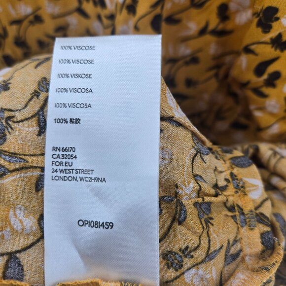 Maeve X Anthropologie Plus Yellow Floral Cheyanne Long Sleeved Lace Blouse 1x - Picture 12 of 13